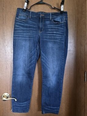 Judy Blue Dark Blue Skinny Jeans with Fading